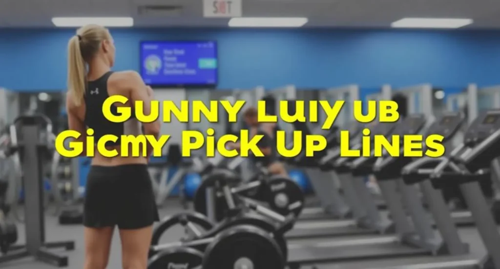 funny gym pick up lines
