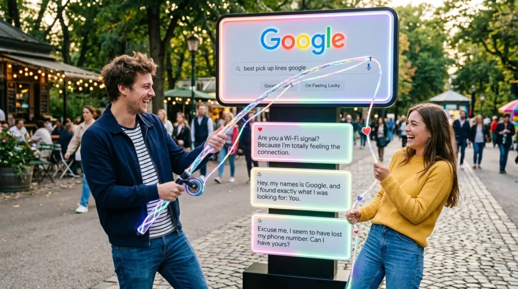 pick up line google