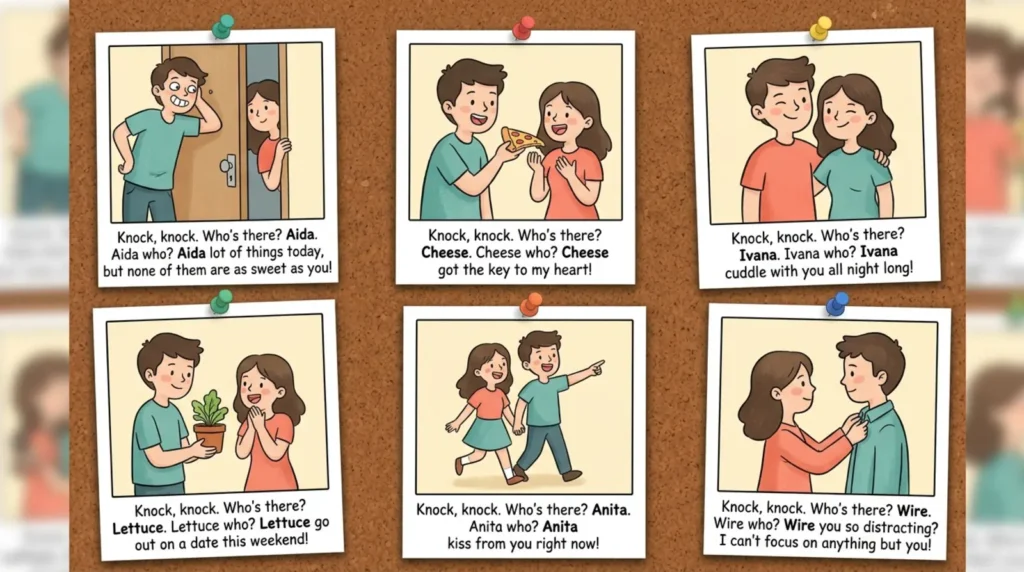 pick up lines flirty knock knock jokes