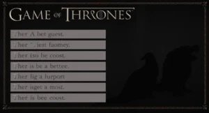 game of thrones pick up lines